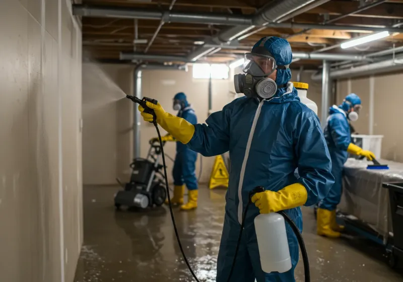 Basement Sanitization and Antimicrobial Treatment process in Franklin County, TX